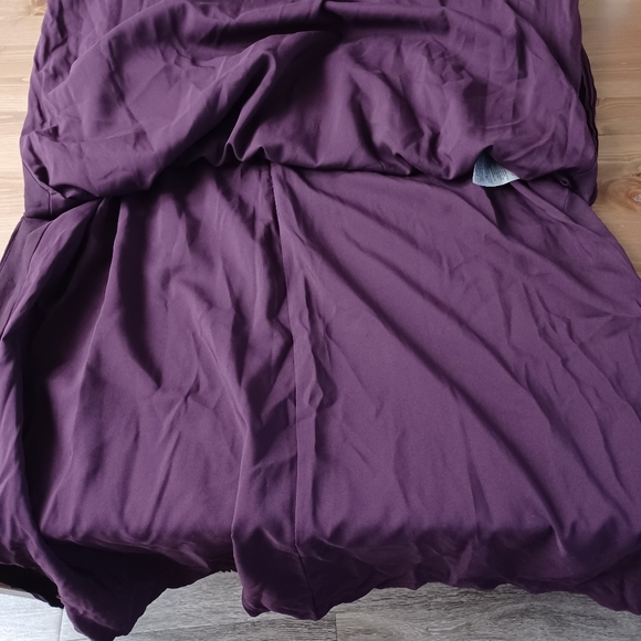 Banana Republic Dress Petite Size 6 Color Plum burgandy - Picture 13 of 14